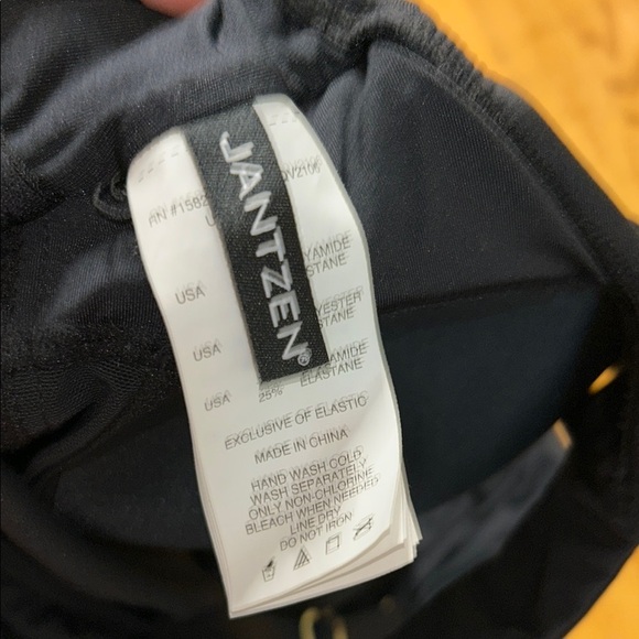 Jantzen Black One-Piece Swimsuit with Ruched Bodice - Picture 8 of 9